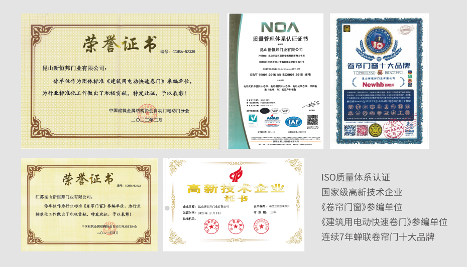 團體標準<建筑用電動快速卷門>參編單位