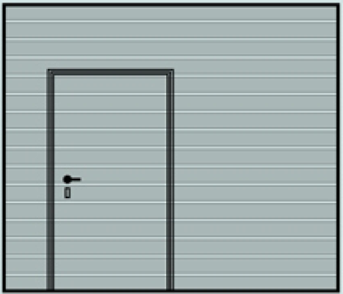 工業滑升門小門