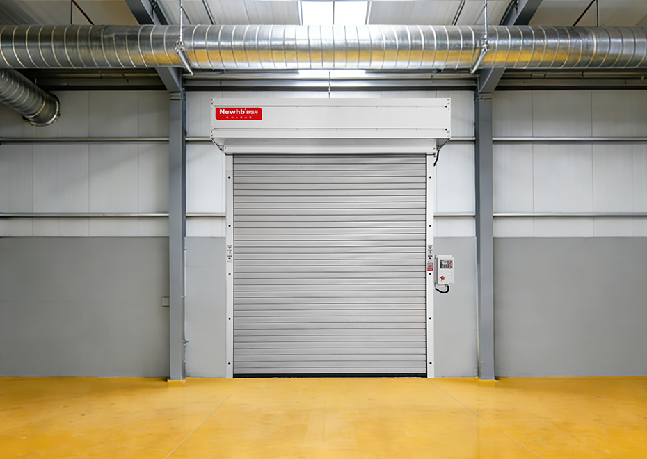 雅典白抗風卷簾門